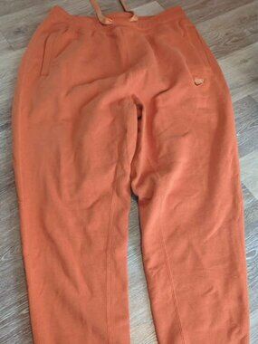 Nike men's large tall orange sweatpants new